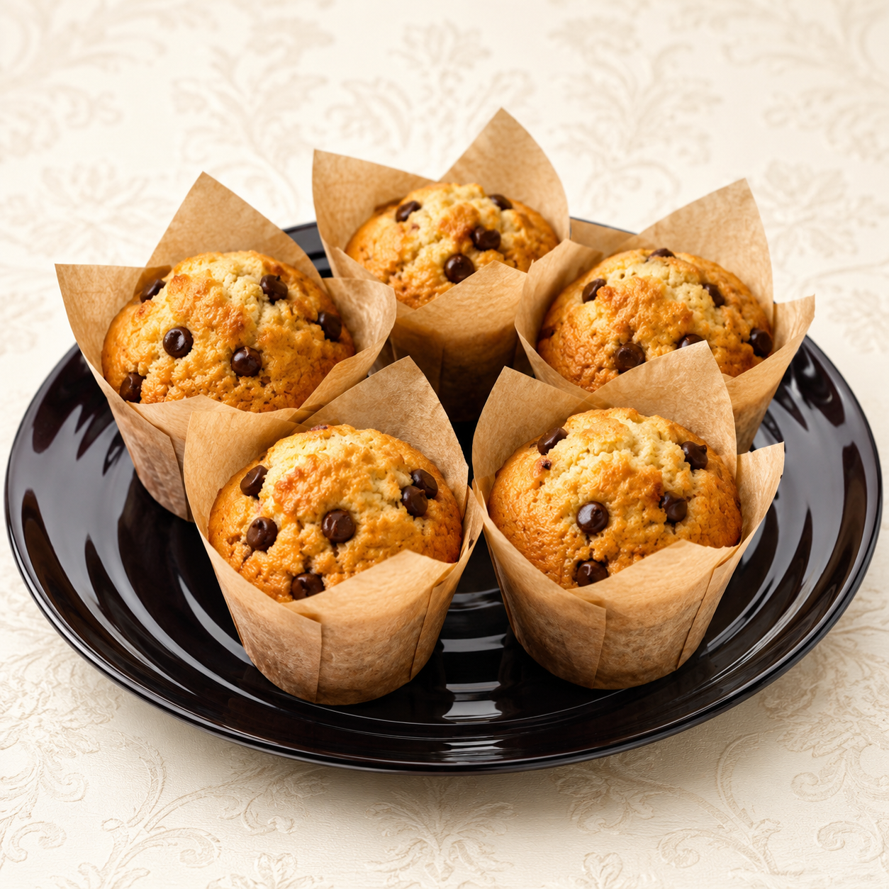 Vanilla Choco-Chip Muffins