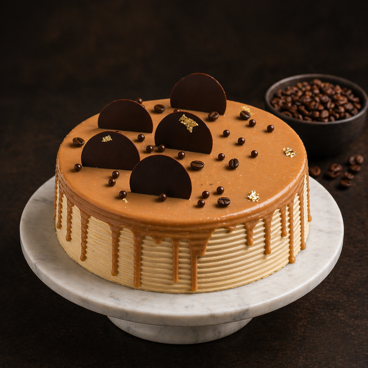 Coffee Caramel Mocha Cake