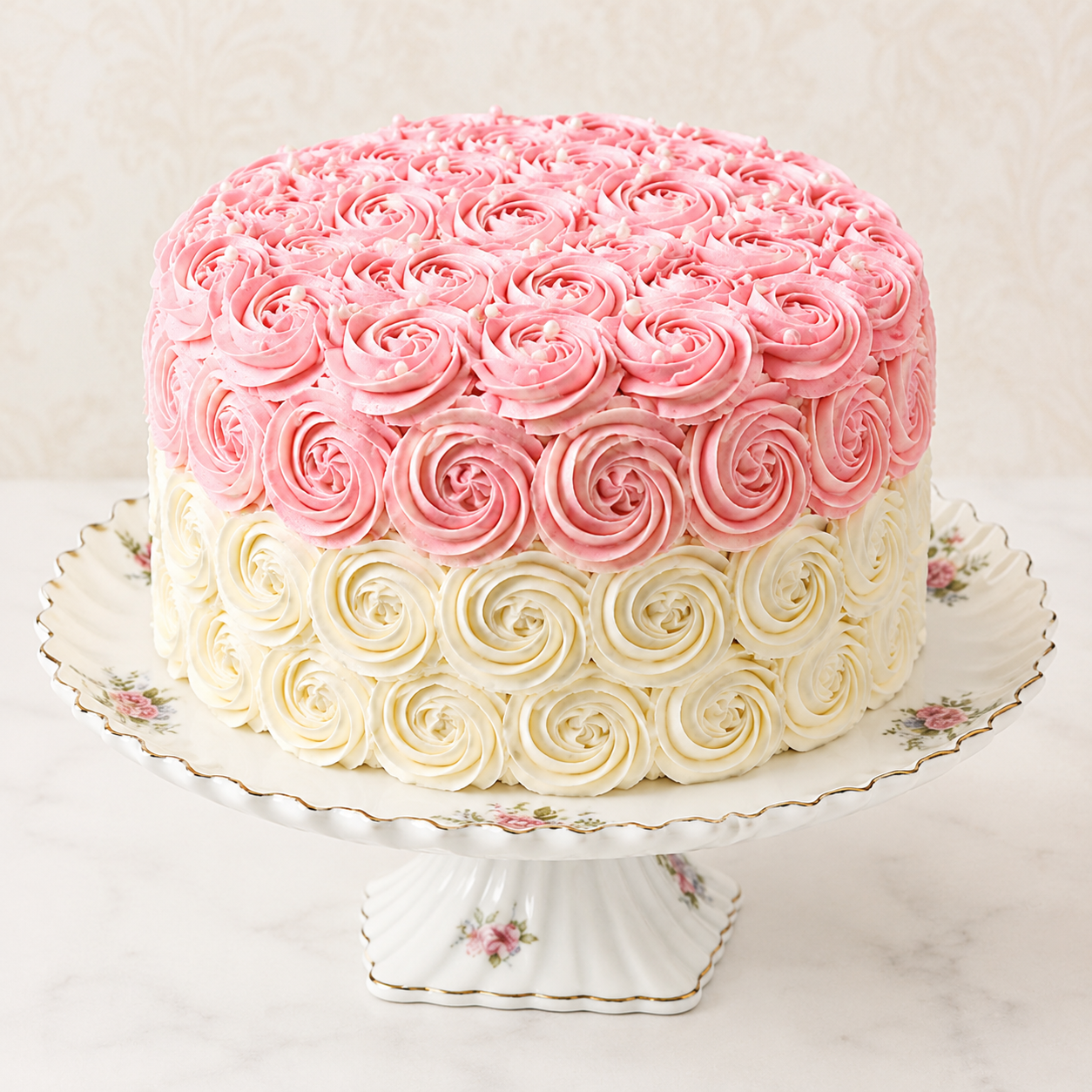 Garden Bouquet Buttercream Cake