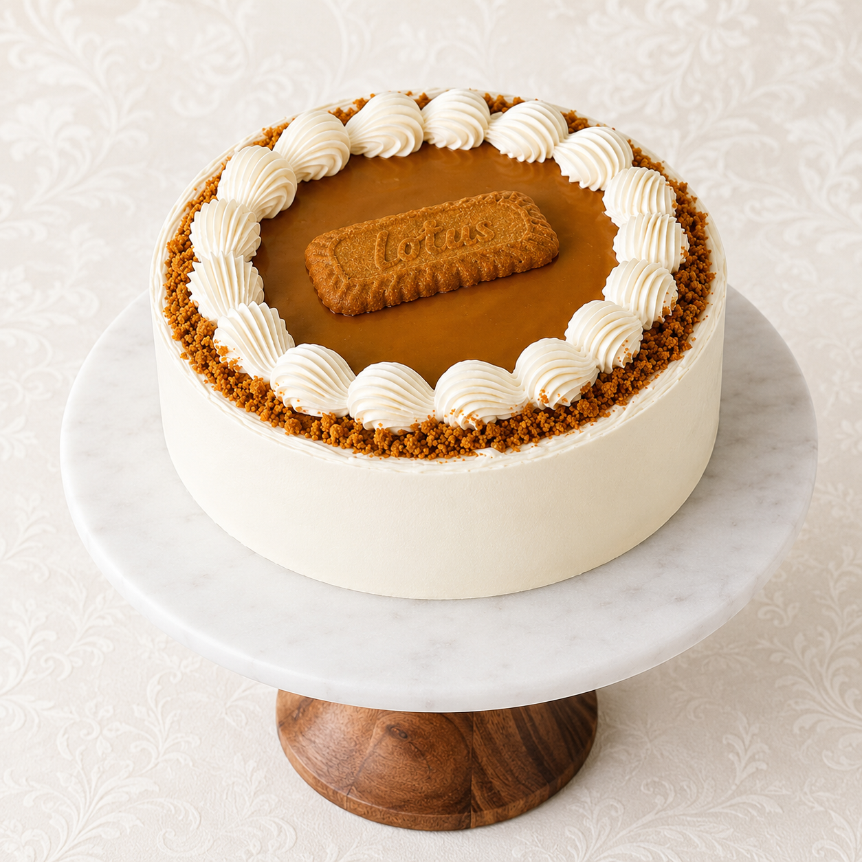 Biscoff Caramel Crown Cake