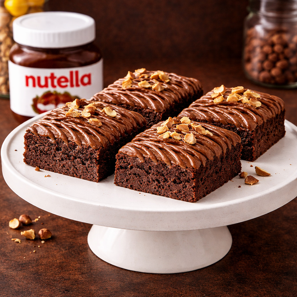 Nutella Drizzle Fudge Brownie