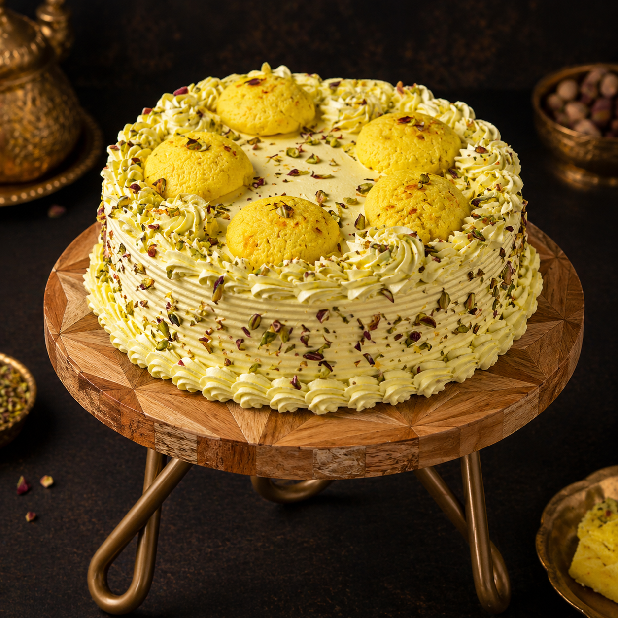 Rasmalai Saffron-Cardamom Cake